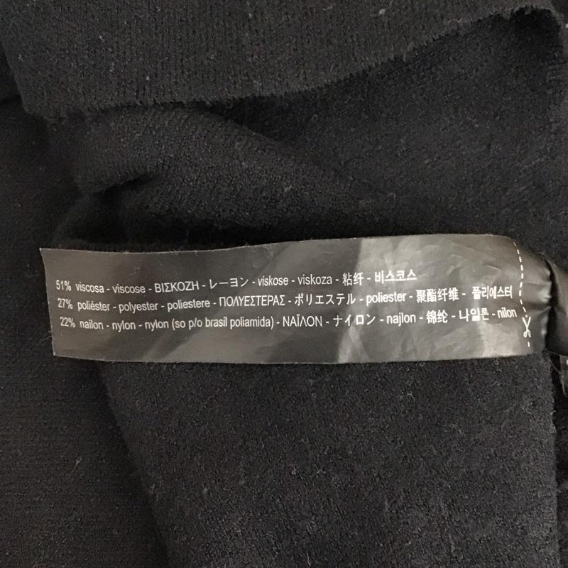 ザラ ZARA ニット、セーター 半袖 半袖ニットカットソー クルーネックカットソー 半袖セーター M 無地 黒 / ブラック /  レディース USED 古着 中古 10115984