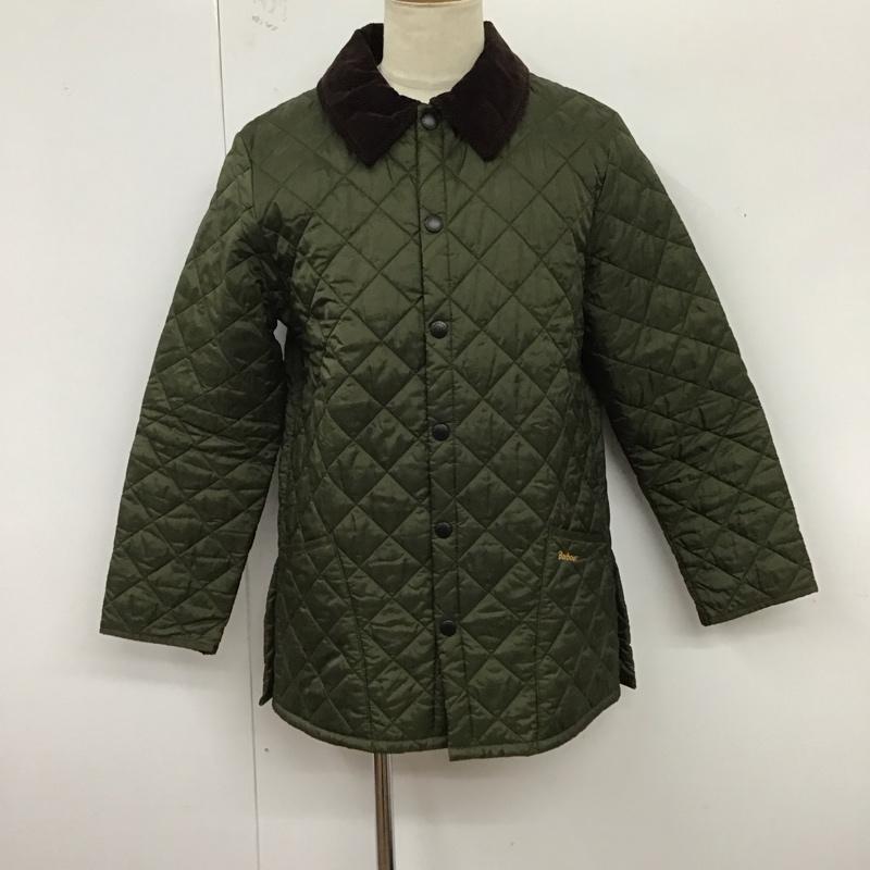 バーブァー Barbour ジャケット、上着 ジャケット、ブレザー キルティングジャケット カラージャケット ボタン前開ジャケット アウター S ロゴ、文字 カーキ / カーキ /  メンズ USED 古着 中古 10122778
