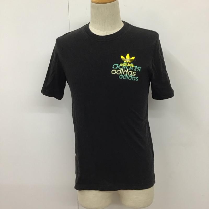 アディダス adidas Tシャツ 半袖 FM3341 Shattered Embroidered Tee XS ロゴ、文字 黒 / ブラック /  メンズ USED 古着 中古 10112213