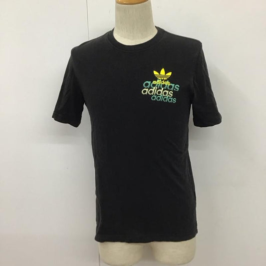 アディダス adidas Tシャツ 半袖 FM3341 Shattered Embroidered Tee XS ロゴ、文字 黒 / ブラック /  メンズ USED 古着 中古 10112213