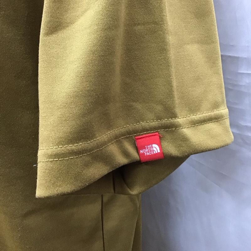 ザノースフェイス THE NORTH FACE Tシャツ 半袖 nt32035 Tシャツ プリントTシャツ クルーネックカットソー L ロゴ、文字 茶 / ブラウン /  メンズ USED 古着 中古 10122691