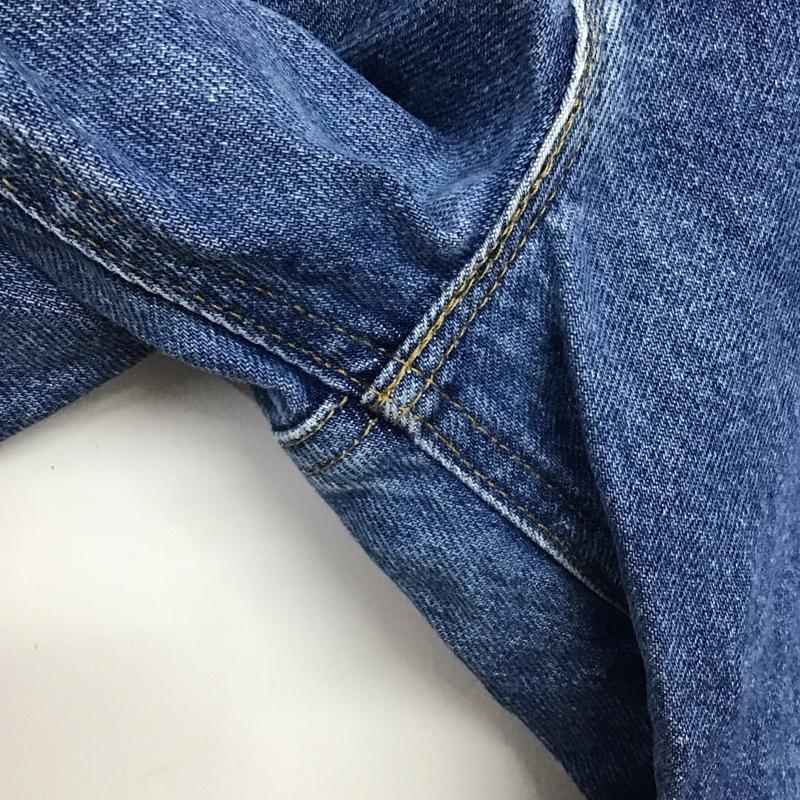 カーハート Carhartt パンツ デニム、ジーンズ デニムパンツ ワイドパンツ カジュアルパンツ 36インチ ロゴ、文字 インディゴ / インディゴ /  メンズ USED 古着 中古 10145856