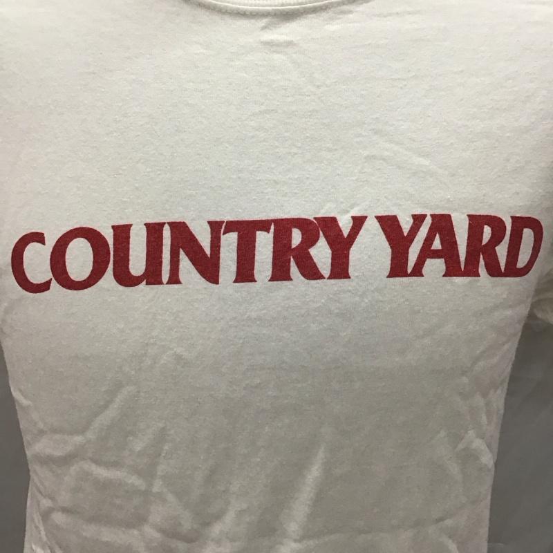ギルダン GILDAN Tシャツ 半袖 クルーネック COUNTRY YARD PIZZA OF DEATH RECORDS S ロゴ、文字 白 / ホワイト /  メンズ USED 古着 中古 10117066