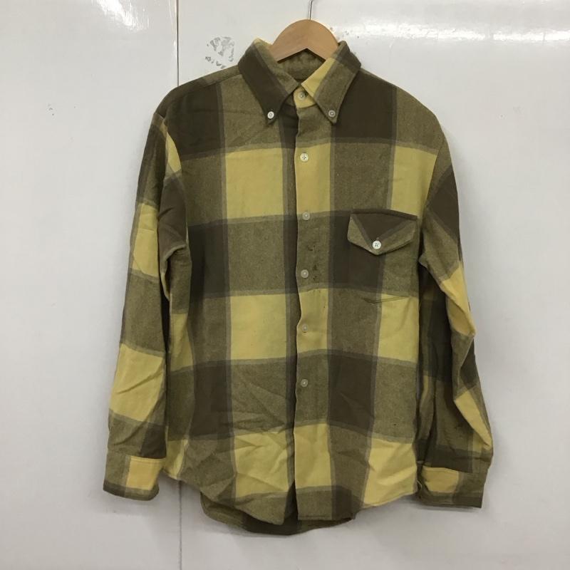 タウンクラフト TOWNCRAFT シャツ、ブラウス 長袖 長袖シャツ チェックシャツ カラーシャツ ボタンダウンシャツ M チェック マルチカラー / マルチカラー /  メンズ USED 古着 中古 10128672