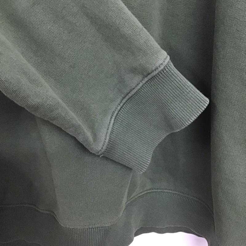 フレッドペリー FRED PERRY トレーナー 長袖 長袖トレーナー スウェット クルーネック プルオーバー L ロゴ、文字 カーキ / カーキ /  メンズ USED 古着 中古 10148524