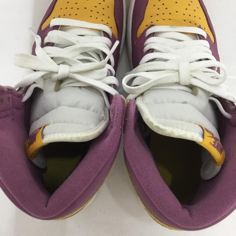 ナイキ NIKE スニーカー スニーカー 555088 706 AIR JORDAN 1 RETRO HIGH OG 27cm 箱有 27.0cm ロゴ、文字 白 / ホワイト / X 橙 / オレンジ / X 紫 / パープル /  メンズ USED 古着 中古 10145882