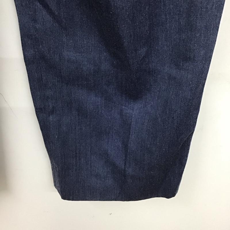 古着 USED パンツ スラックス スラックスパンツ ワイドパンツ カジュアルパンツ 32インチ 無地 青 / ブルー /  メンズ USED 古着 中古 10123586