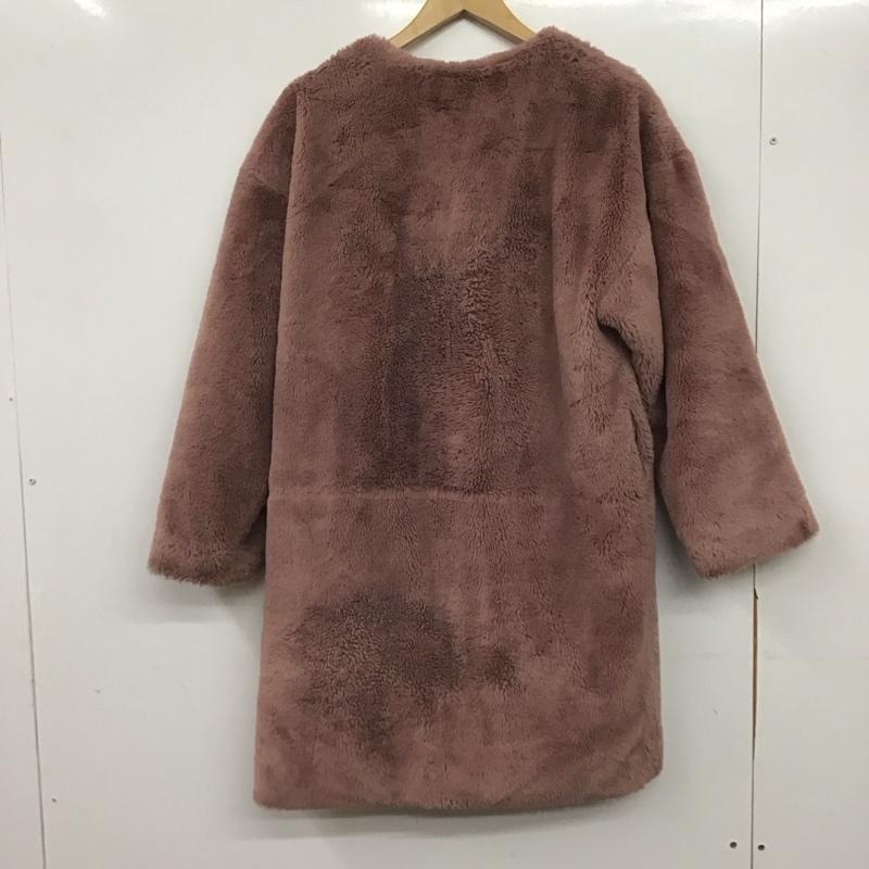 アースミュージックアンドエコロジー earth music&ecology ジャケット、上着 ジャケット、ブレザー 1C97L0Z0500 ファーロングコート FREE 無地 桃 / ピンク /  レディース USED 古着 中古 10144976