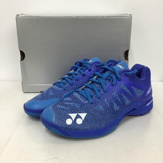 ヨネックス YONEX スニーカー スニーカー SHBA3M パワークッション エアラス3メン バドミントンシューズ 24cm 箱有 24.0cm ロゴ、文字 青 / ブルー /  レディース USED 古着 中古 10147951