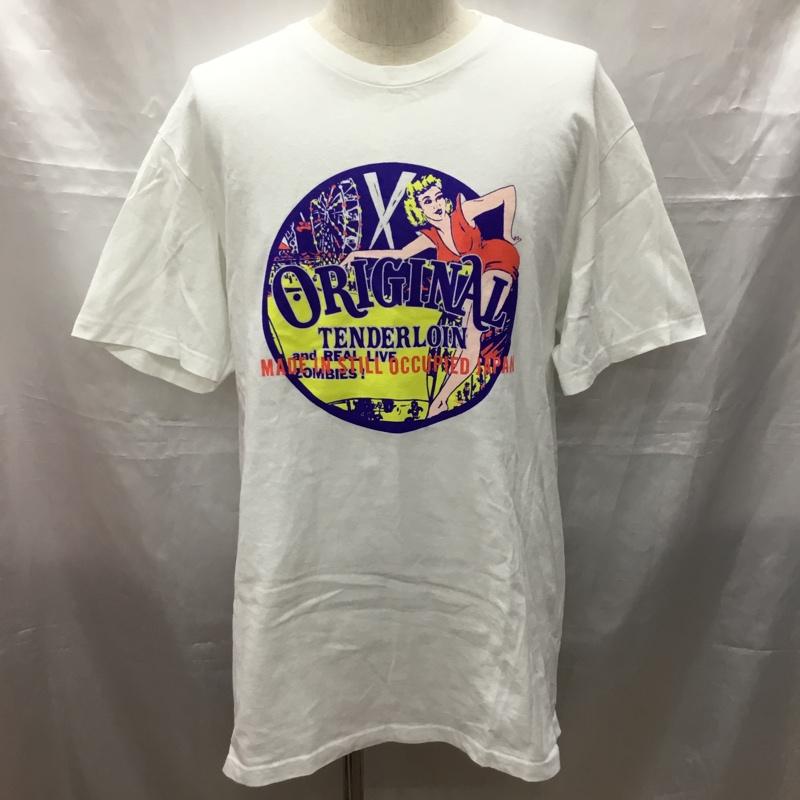 テンダーロイン TENDERLOIN Tシャツ 半袖 半袖カットソー プリントTシャツ クルーネックカットソー L プリント マルチカラー / マルチカラー /  メンズ USED 古着 中古 10114881