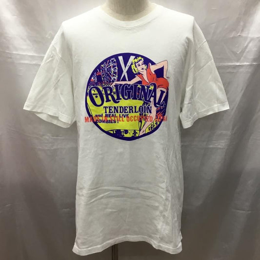 テンダーロイン TENDERLOIN Tシャツ 半袖 半袖カットソー プリントTシャツ クルーネックカットソー L プリント マルチカラー / マルチカラー /  メンズ USED 古着 中古 10114881