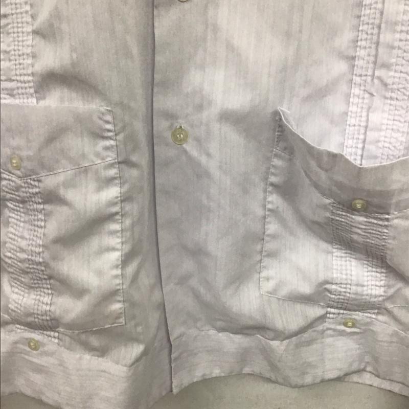 古着 USED シャツ、ブラウス 半袖 半袖シャツ 無地シャツ ポケットシャツ キューバシャツ 無地 白 / ホワイト /  メンズ USED 古着 中古 10136237