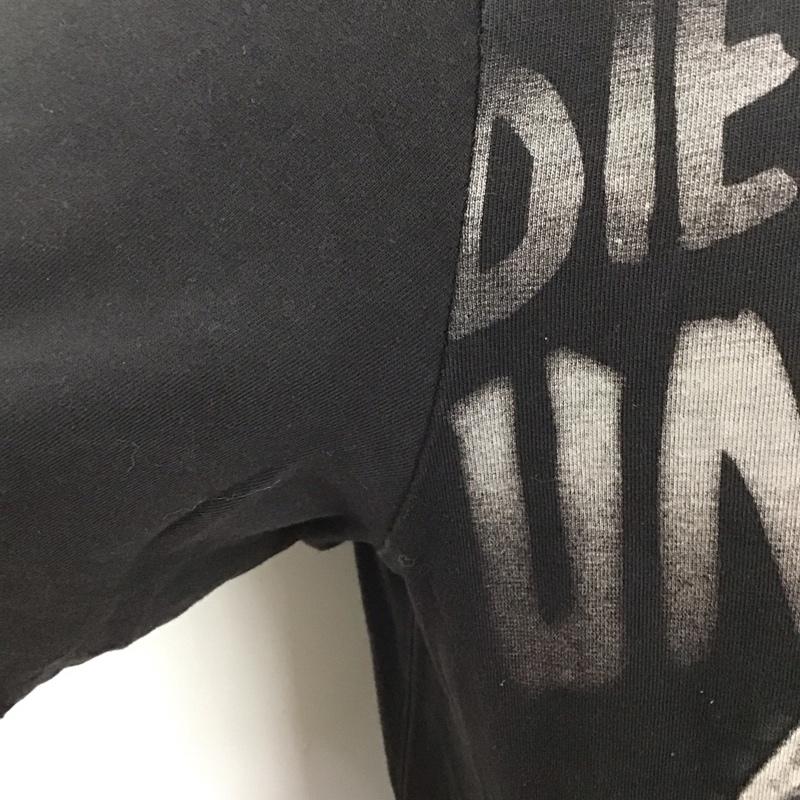 ディーゼル DIESEL Tシャツ 半袖 半袖カットソー プリントTシャツ クルーネックカットソー M プリント 黒 / ブラック /  メンズ USED 古着 中古 10126234