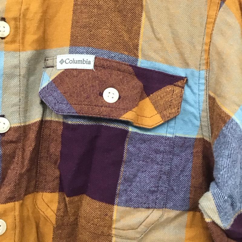 コロンビア Columbia シャツ、ブラウス 長袖 219 ae0232 長袖シャツ チェックシャツ カラーシャツ M チェック マルチカラー / マルチカラー /  メンズ USED 古着 中古 10132903