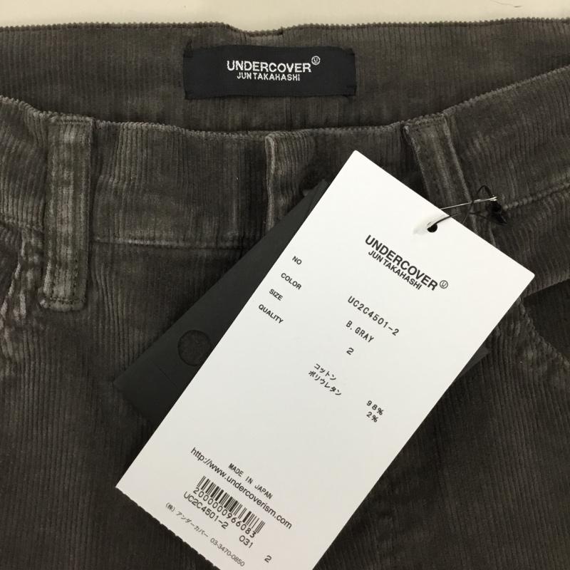 アンダーカバー UNDERCOVER パンツ デニム、ジーンズ uc2c4501-2 ストレッチコーデュロイラインペイントスリムパンツ ジーンズ 2 プリント 灰 / グレー /  メンズ USED 古着 中古 10122234