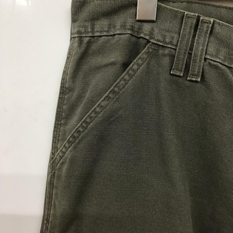 カーハート Carhartt パンツ ワークパンツ、ペインターパンツ ワークパンツ ワイドパンツ カジュアルパンツ カーゴパンツ ロゴ、文字 カーキ / カーキ /  メンズ USED 古着 中古 10149214