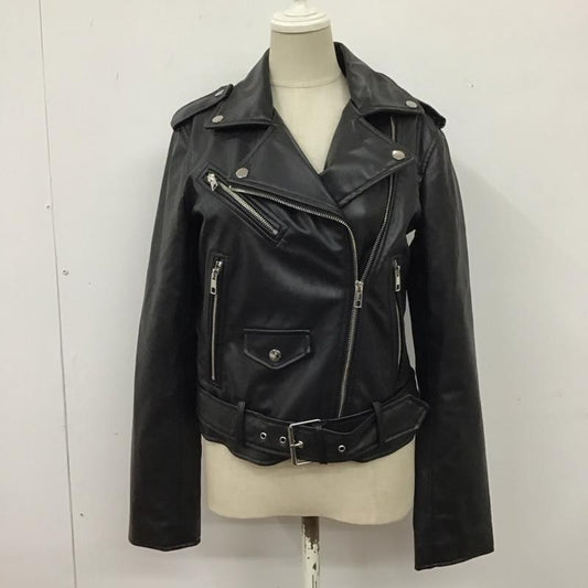 ザラ ZARA ジャケット、上着 ライダース 3046 231 800 ダブルライダース フェイクレザー XS 無地 黒 / ブラック /  レディース USED 古着 中古 10116184
