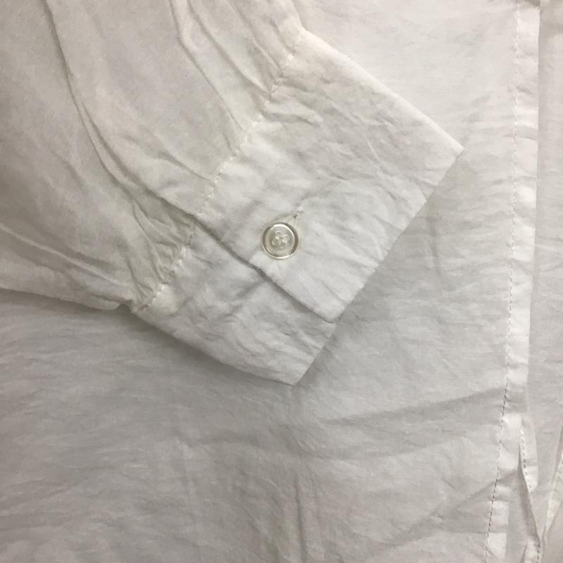 ミスティック mystic シャツ、ブラウス 長袖 長袖シャツ 無地シャツ ノーカラーシャツ FREE 無地 白 / ホワイト /  レディース USED 古着 中古 10143829