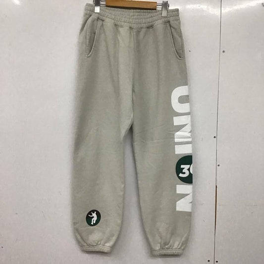 ユニオン UNION パンツ ワークパンツ、ペインターパンツ スウェットパンツ ワイドパンツ カジュアルパンツ M ロゴ、文字 灰 / グレー /  メンズ USED 古着 中古 10138082