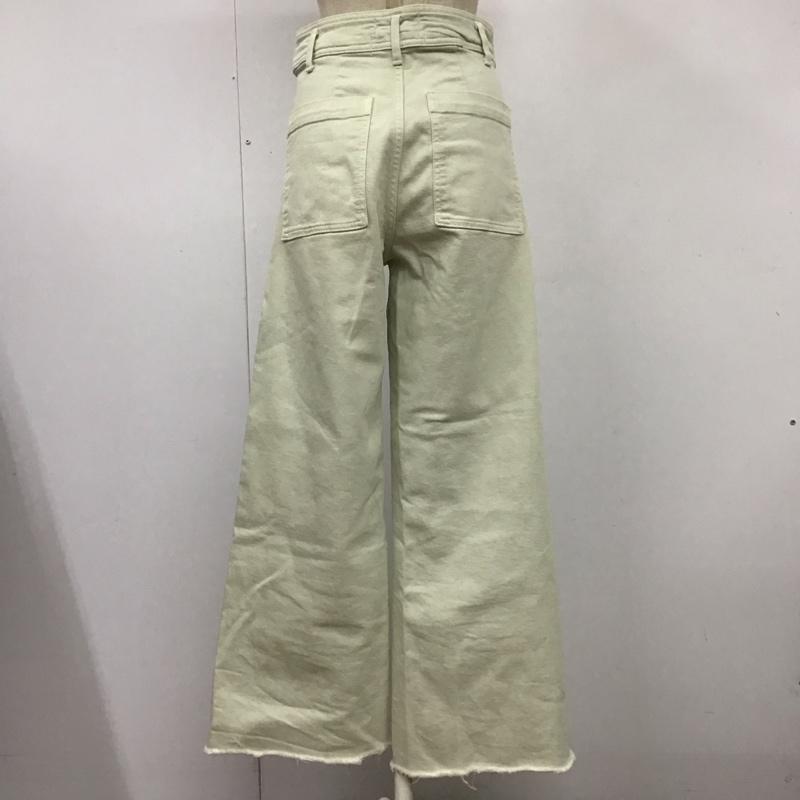 ザラ ZARA パンツ デニム、ジーンズ 8246 241 500 フレアパンツ 無地 薄緑 / ライトグリーン /  レディース USED 古着 中古 10111072