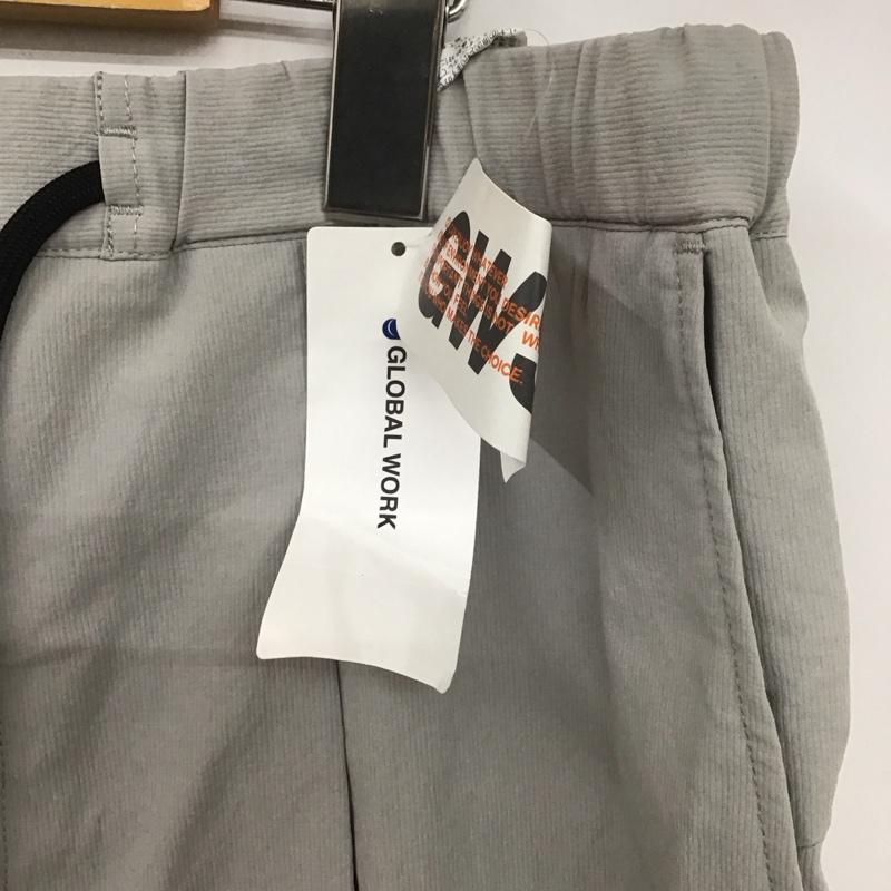 グローバルワーク GLOBAL WORK ボトムス ボトムス カジュアルパンツ ワークパンツ ワイドパンツ ストレッチパンツ M 無地 灰 / グレー /  メンズ USED 古着 中古 10106333