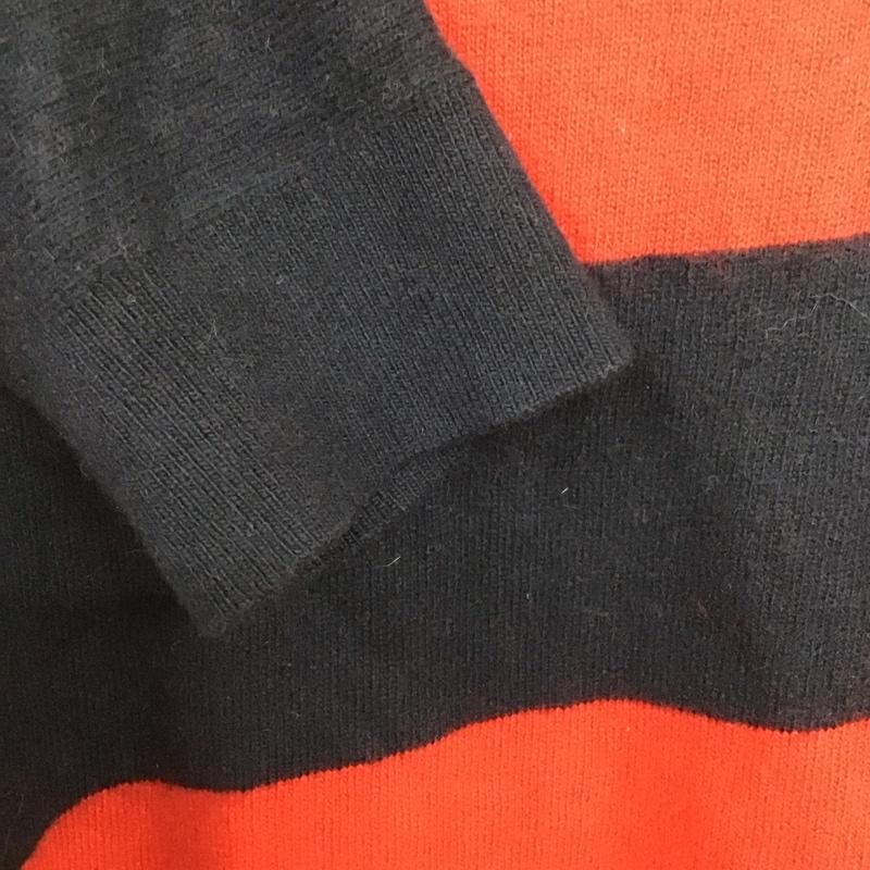 トミーヒルフィガー TOMMY HILFIGER ニット、セーター 半袖 M 無地 赤 / レッド / X 紺 / ネイビー /  レディース USED 古着 中古 10132219