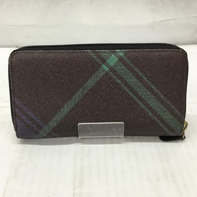 ヴィヴィアンウエストウッド Vivienne Westwood 財布 長財布 ラウンドファスナー チェック 箱有 ワンポイント マルチカラー / マルチカラー /  レディース USED 古着 中古 10119097