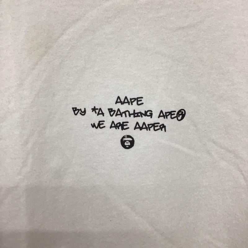 エーエイプバイアベイシングエイプ AAPE BY A BATHING APE タンクトップ タンクトップ タンクトップ ノースリーブカットソー クルーネック L プリント 白 / ホワイト /  メンズ USED 古着 中古 10141937