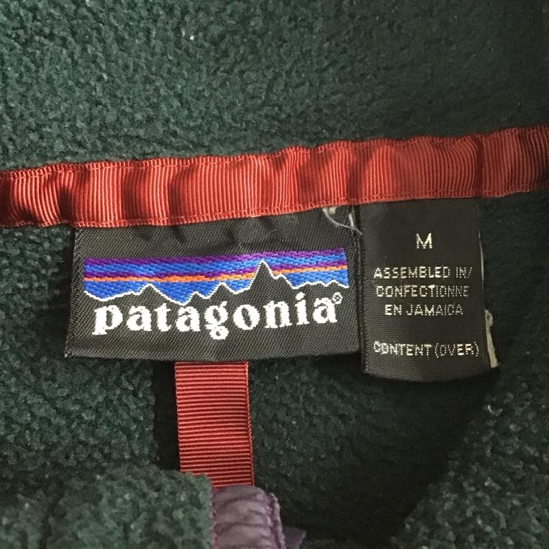 パタゴニア patagonia ジャケット、上着 ジャケット、ブレザー 長袖フリースジャケット カジュアルジャケット snapT 古着 90s ジャマイカ製 M ロゴ、文字 緑 / グリーン /  メンズ USED 古着 中古 10108049