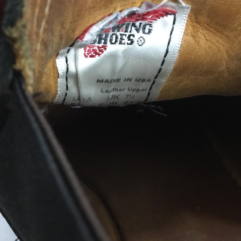 レッドウィング RED WING ブーツ ブーティ 8142 ROMEO ポストマン ロメオ US8.5E 箱有 US：8.5 無地 黒 / ブラック /  メンズ USED 古着 中古 10133913