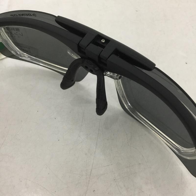 ダンロップ DUNLOP めがね・サングラス サングラス DU-010 スポーツサングラス ミラーレンズ ロゴ、文字 黒 / ブラック /  メンズ USED 古着 中古 10140442