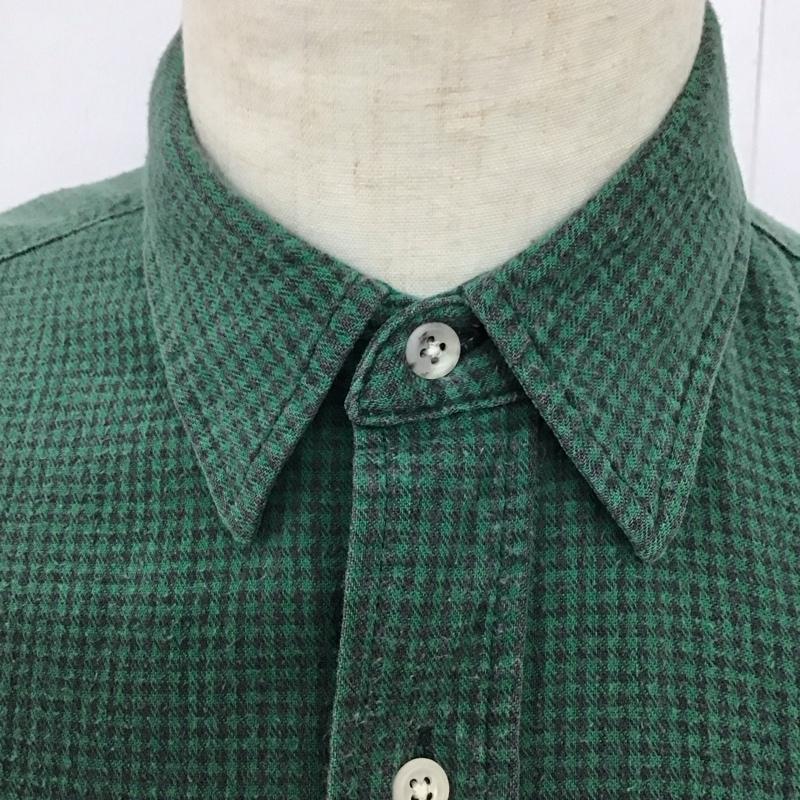 エルエルビーン L.L.Bean シャツ、ブラウス 長袖 長袖シャツ チェックシャツ カラーシャツ 70s 80s M チェック 緑 / グリーン /  メンズ USED 古着 中古 10127832