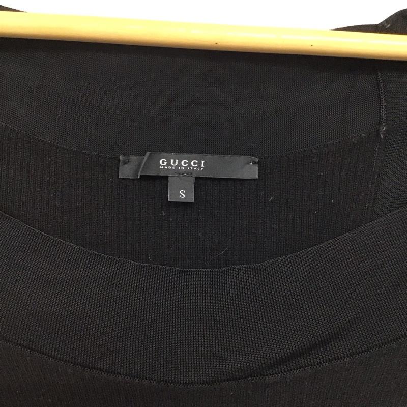 グッチ GUCCI タンクトップ タンクトップ ノースリーブ S 無地 黒 / ブラック /  レディース USED 古着 中古 10142294