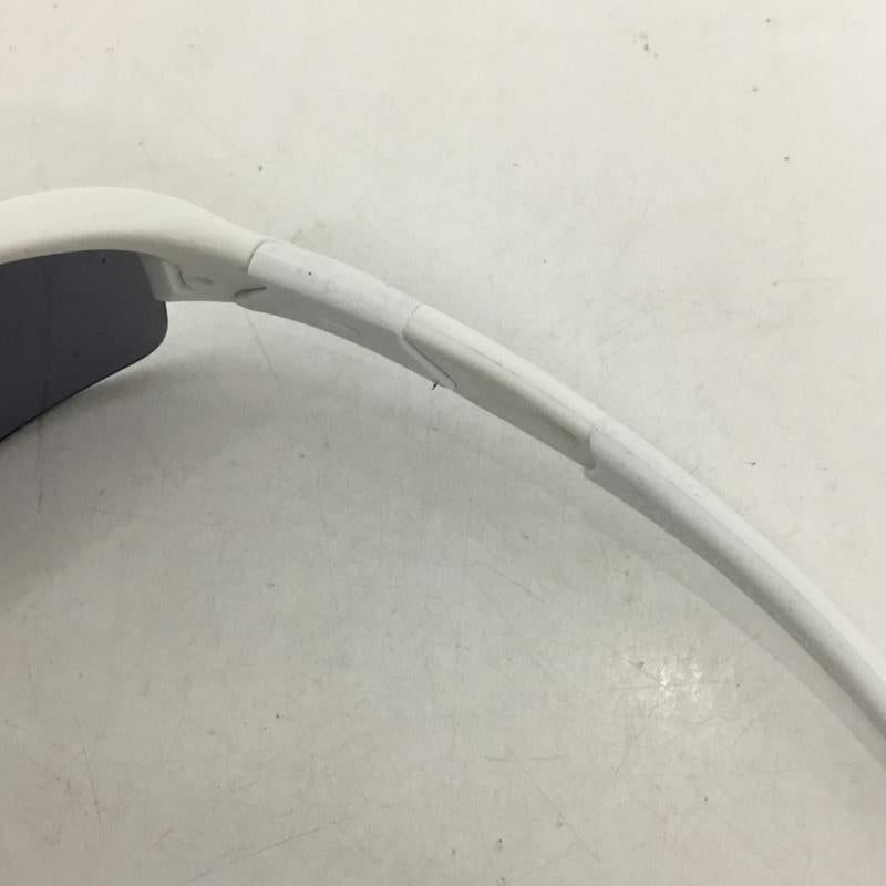 オークリー OAKLEY めがね・サングラス サングラス 26-221J FLAK JACKET スポーツサングラス ミラーレンズ ロゴ、文字 白 / ホワイト /  メンズ USED 古着 中古 10129367