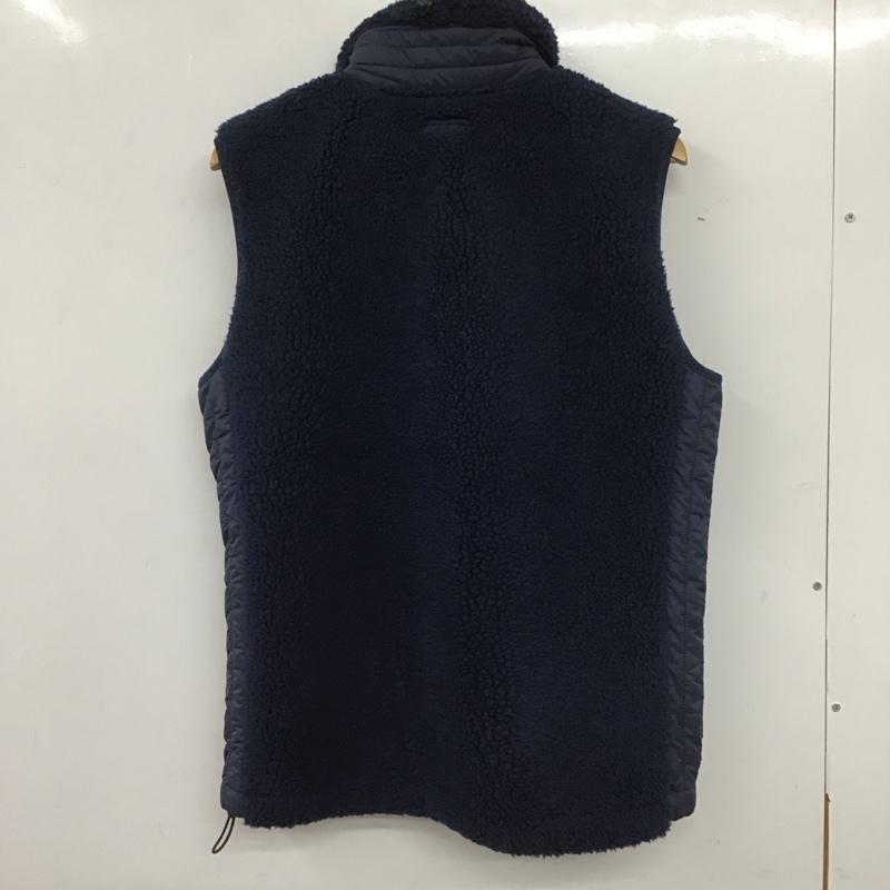 コロンビア Columbia ベスト ベスト 218 pm1424 ARCHERRIDGEVEST フリースベスト ジップアップベスト L ロゴ、文字 紺 / ネイビー /  メンズ USED 古着 中古 10139763