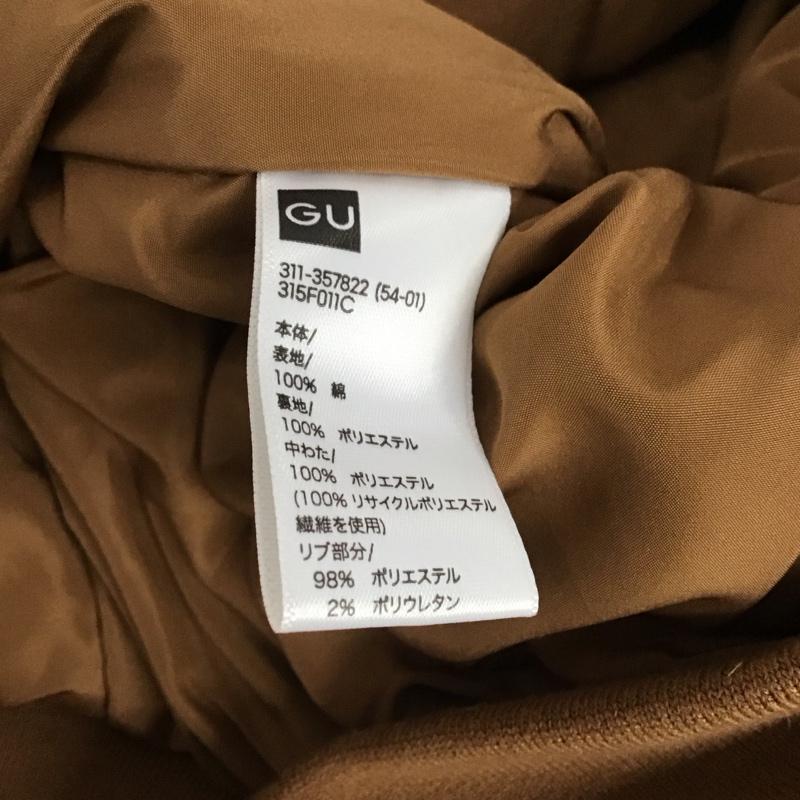 ジーユー GU ジャケット、上着 ジャンパー、ブルゾン 311-357822 パデッドジップアップパーカ アウター XXL 無地 茶 / ブラウン /  メンズ USED 古着 中古 10144744