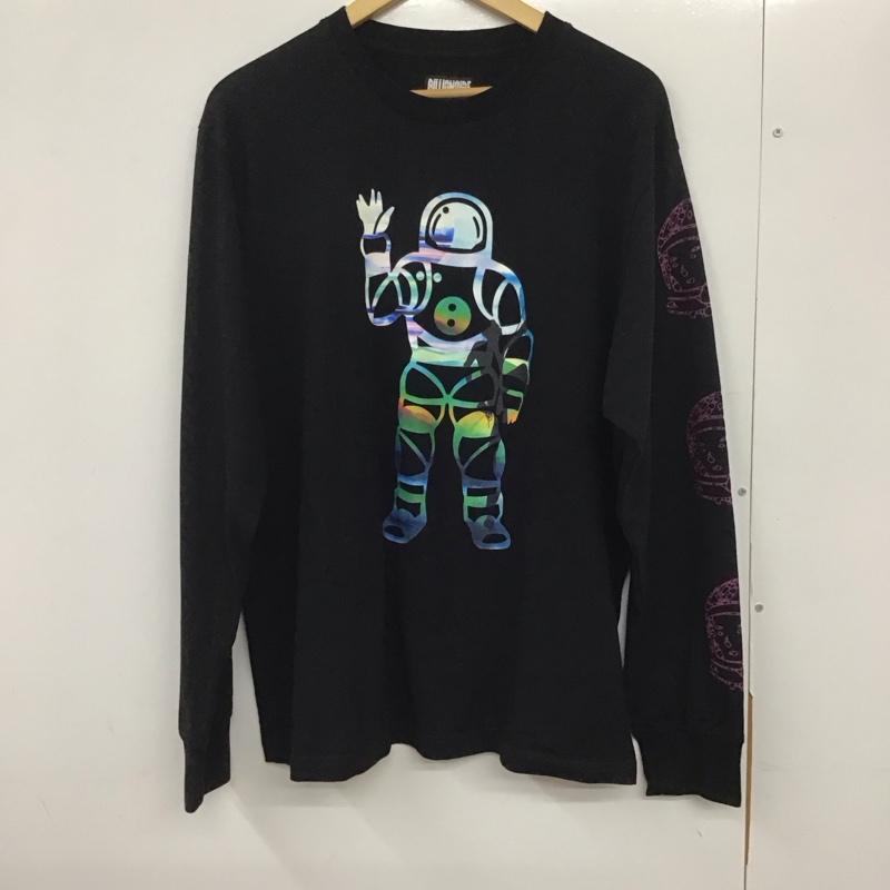ビリオネア・ボーイズ・クラブ BILLIONAIRE BOYS CLUB カットソー 長袖 長袖カットソー プリントカットソー クルーネック L プリント 黒 / ブラック /  メンズ USED 古着 中古 10132683