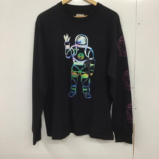 ビリオネア・ボーイズ・クラブ BILLIONAIRE BOYS CLUB カットソー 長袖 長袖カットソー プリントカットソー クルーネック L プリント 黒 / ブラック /  メンズ USED 古着 中古 10132683