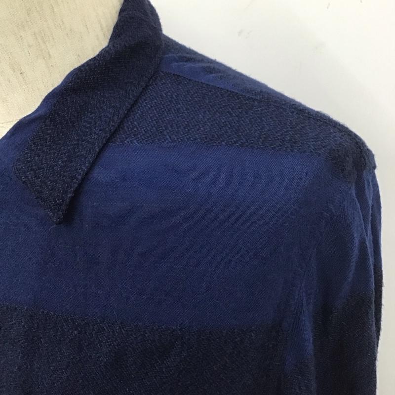 クーティー COOTIE シャツ、ブラウス 長袖 L 無地 青 / ブルー /  メンズ USED 古着 中古 10108064
