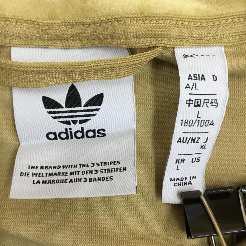 アディダス adidas ジャケット、上着 ジャケット、ブレザー JM2270 Velour TRACKTOP ベロア　トラックジャケット XL ロゴ、文字 茶 / ブラウン /  メンズ USED 古着 中古 10138699