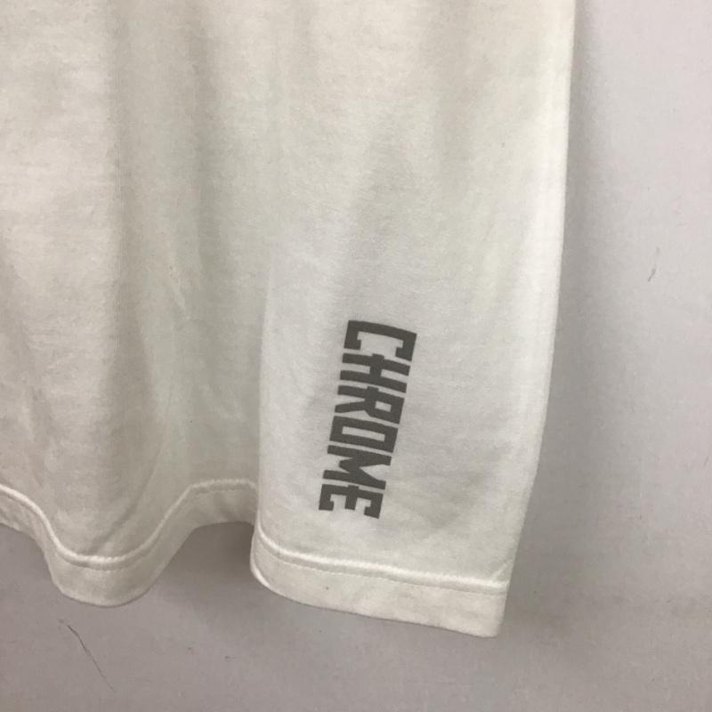 クロム CHROME Tシャツ 半袖 半袖カットソー プリントTシャツ クルーネックカットソー M プリント 白 / ホワイト /  メンズ USED 古着 中古 10131012