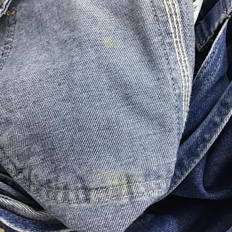 ディッキーズ Dickies サロペット・オーバーオール サロペット、オーバーオール デニム 8396SNB 42×32 ロゴ、文字 青 / ブルー /  メンズ USED 古着 中古 10112925