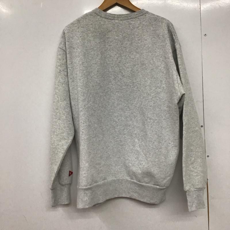 ヘルスニット Healthknit トレーナー 長袖 長袖スウェット ヘンリーネックカットソー トレーナー XL 無地 灰 / グレー /  メンズ USED 古着 中古 10145832