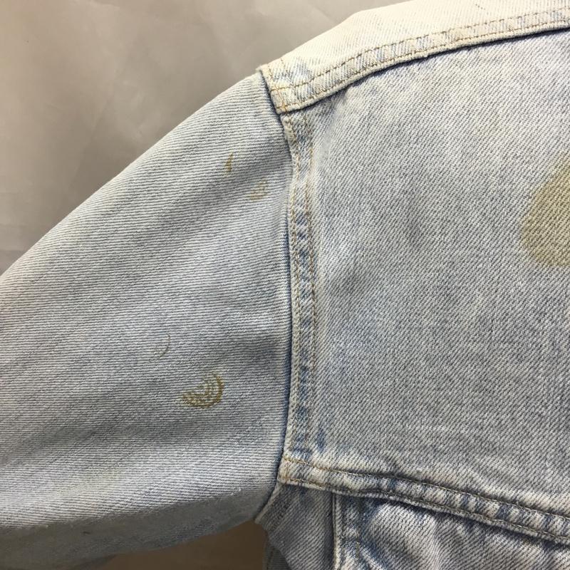 リーバイス Levi s ジャケット、上着 ジャケット、ブレザー デニムジャケット ノーカラージャケット 長袖ジャケット ブルゾン 無地 インディゴ / インディゴ /  メンズ USED 古着 中古 10114618
