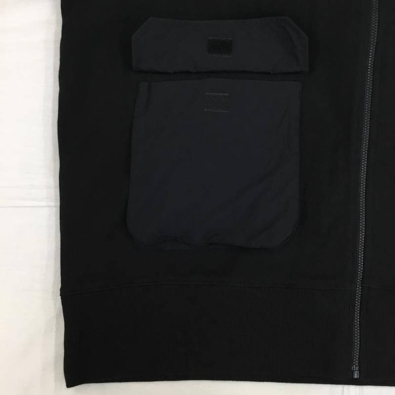 トミーヒルフィガー TOMMY HILFIGER パーカー 長袖 ジップパーカー ロゴ、文字 黒 / ブラック /  メンズ USED 古着 中古 10143641