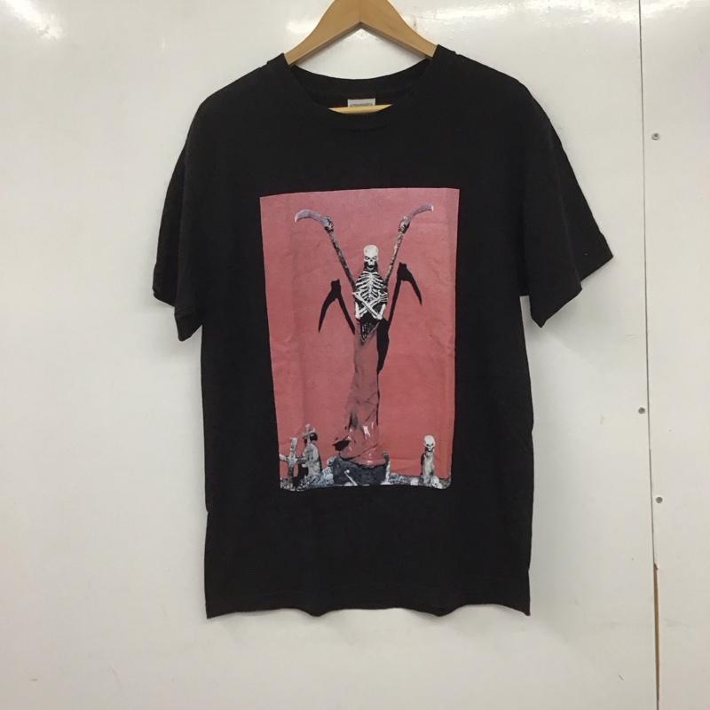 セインツアンドシナーズ Saints＆Sinners Tシャツ 半袖 半袖カットソー プリントTシャツ クルーネックカットソー M プリント 黒 / ブラック /  メンズ USED 古着 中古 10135870