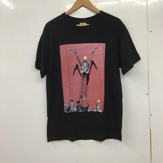 セインツアンドシナーズ Saints＆Sinners Tシャツ 半袖 半袖カットソー プリントTシャツ クルーネックカットソー M プリント 黒 / ブラック /  メンズ USED 古着 中古 10135870