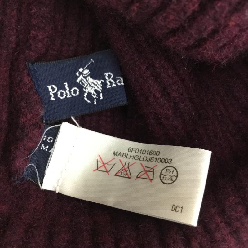 ポロラルフローレン POLO RALPH LAUREN 帽子 ニット帽 ワンポイント ボルドー / ボルドー /  メンズ USED 古着 中古 10140573