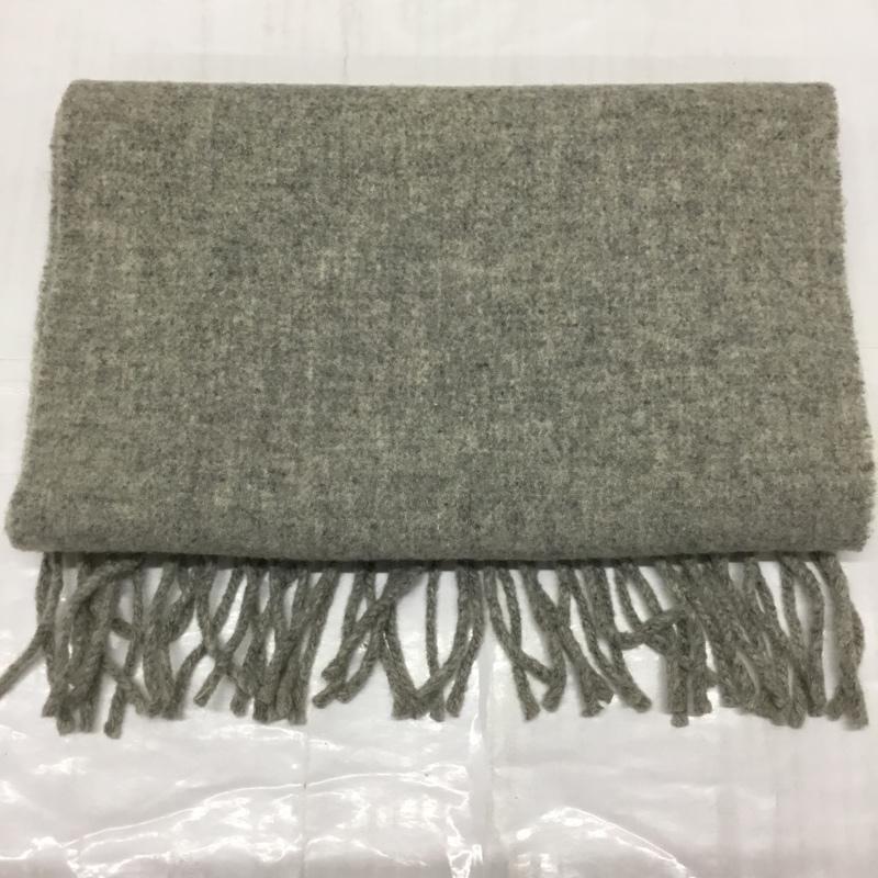 ヴィヴィアンウエストウッド Vivienne Westwood マフラー マフラー ウール フリンジ オーブ ロゴ、文字 灰 / グレー /  レディース USED 古着 中古 10119928