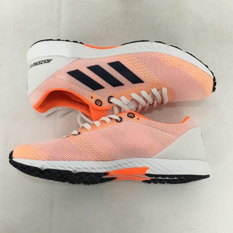 アディダス adidas スニーカー スニーカー F34064 adizero rc ランニングシューズ 23cm 箱有 23.0cm ロゴ、文字 橙 / オレンジ / X 白 / ホワイト / X 黒 / ブラック /  レディース USED 古着 中古 10147907